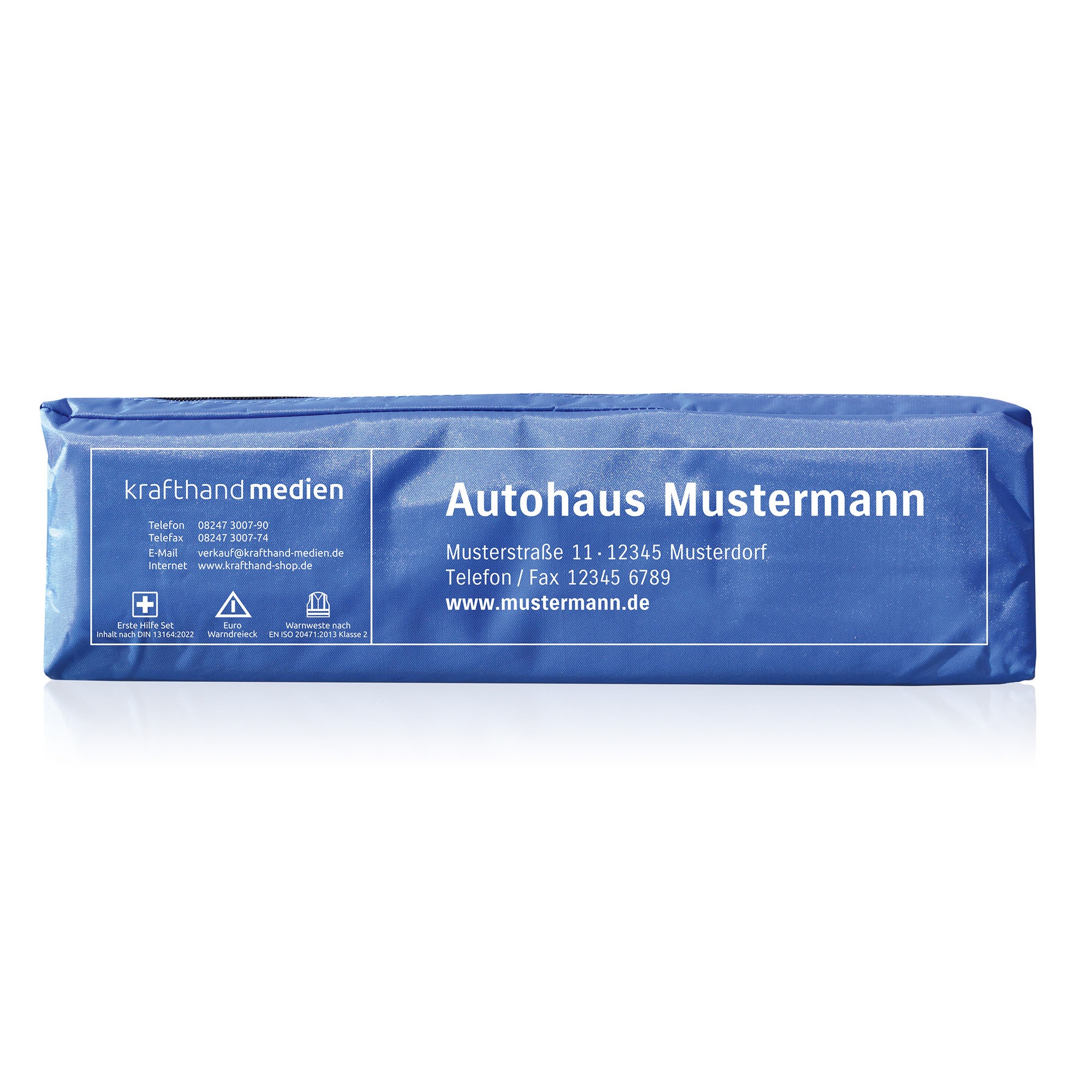 Holthaus Medical Mini Auto-Verbandtasche, DIN 13164 Warndreieck/-weste