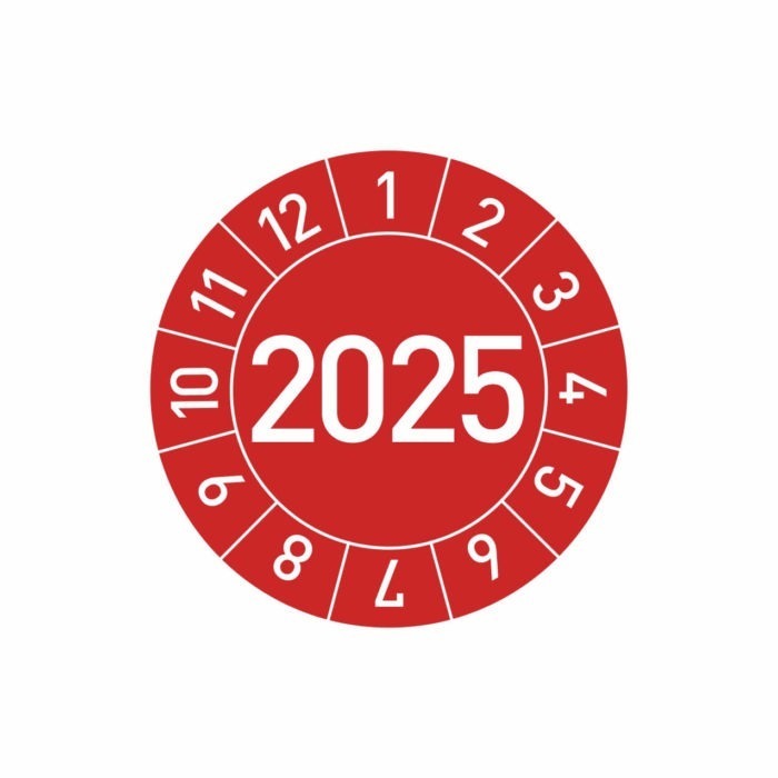 Prüfplakette UVV 2025