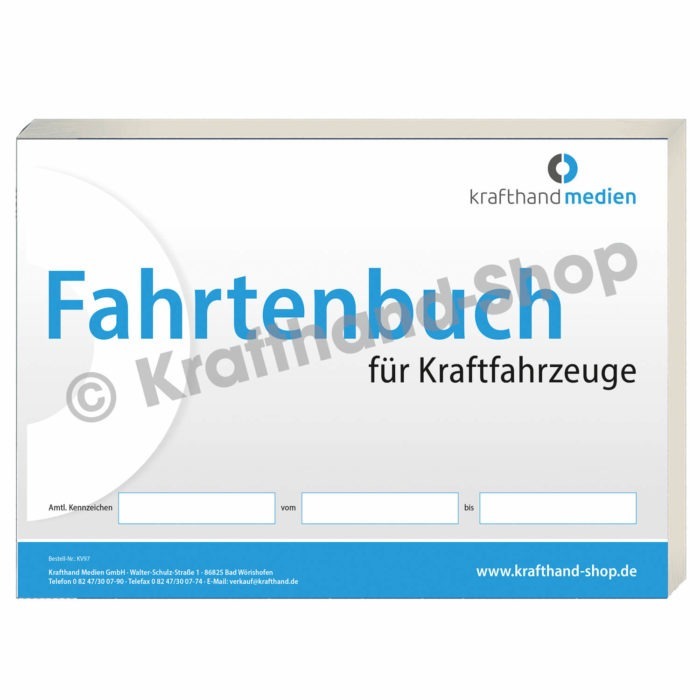 Fahrtenbuch für Kraftfahrzeuge DIN A5