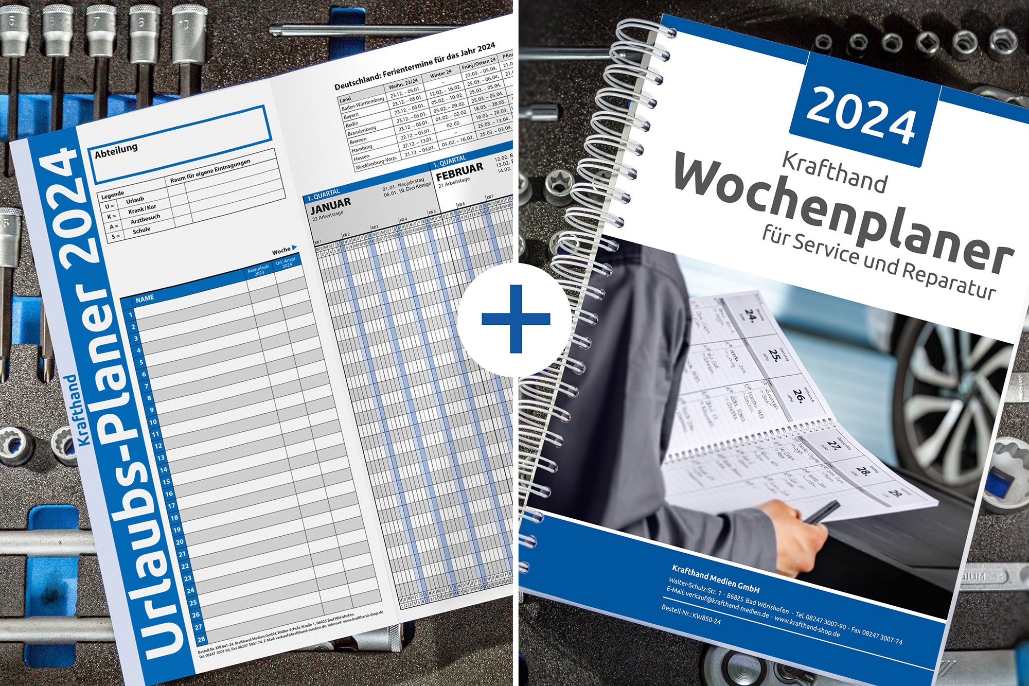 Kombiangebot: Wochenplaner plus Termin- und Urlaubsplaner - 2024 ...