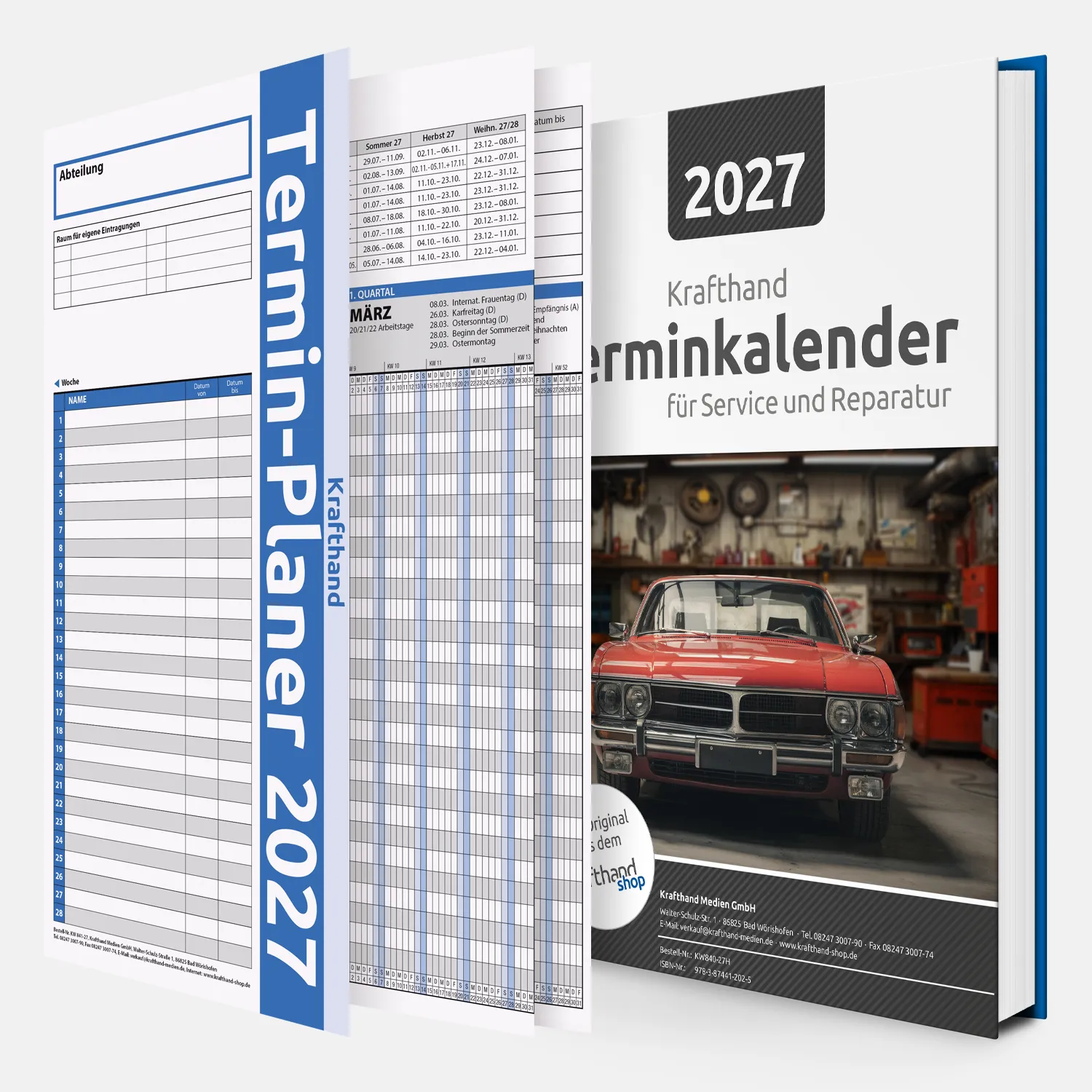 Kombiangebot: Terminkalender HARDCOVER plus Termin- und Urlaubsplaner - 2027 – Bild 4