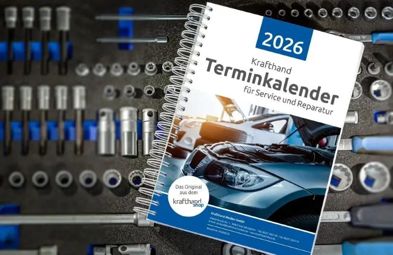 Terminkalender für die Werkstatt 2026